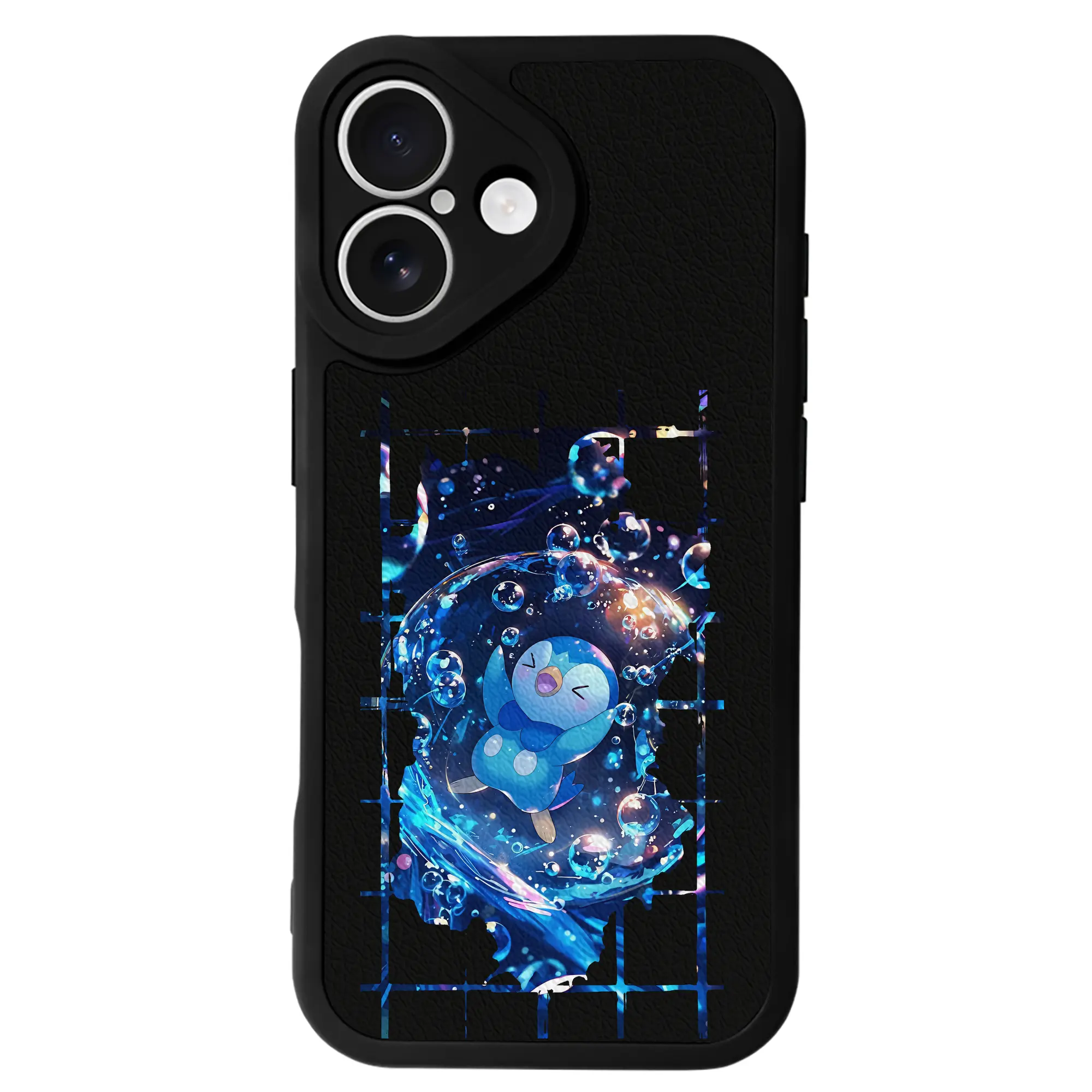 ポケモン グッズ,ポッチャマ - IPhone 16シリーズ対応 ・ シリコンスマホケース ・ レザー調 ・ 高精度フィット ・ 耐衝撃 ・ ワイヤレス充電対応 ・ 精密カット